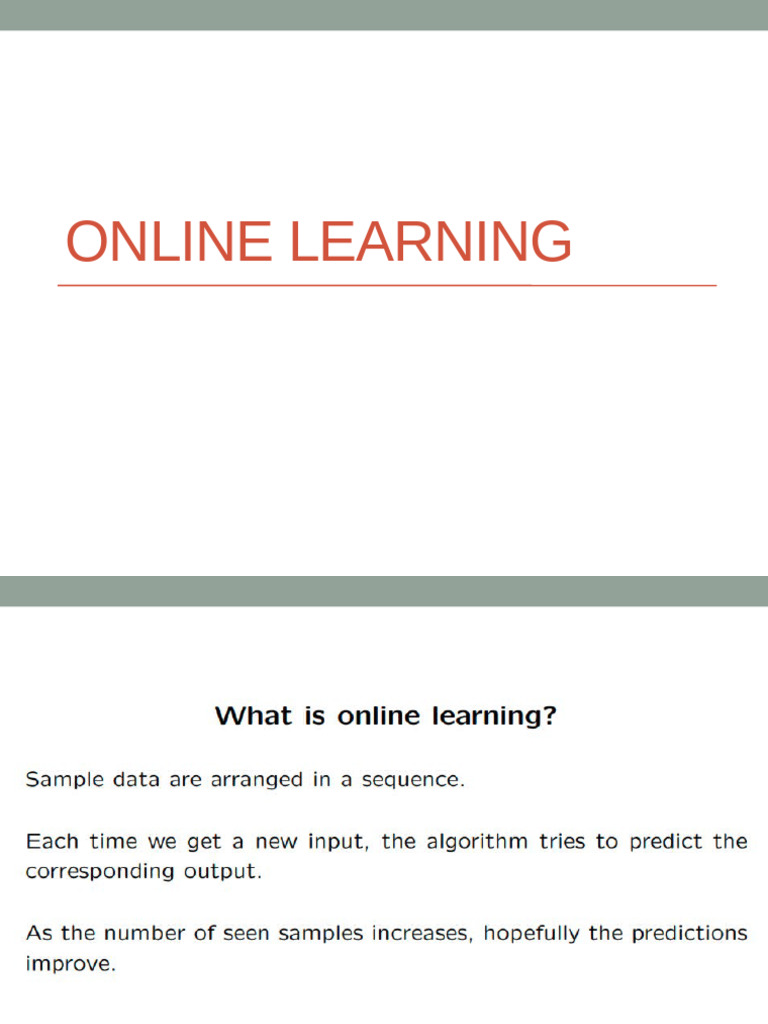 Online Learning | PDF
