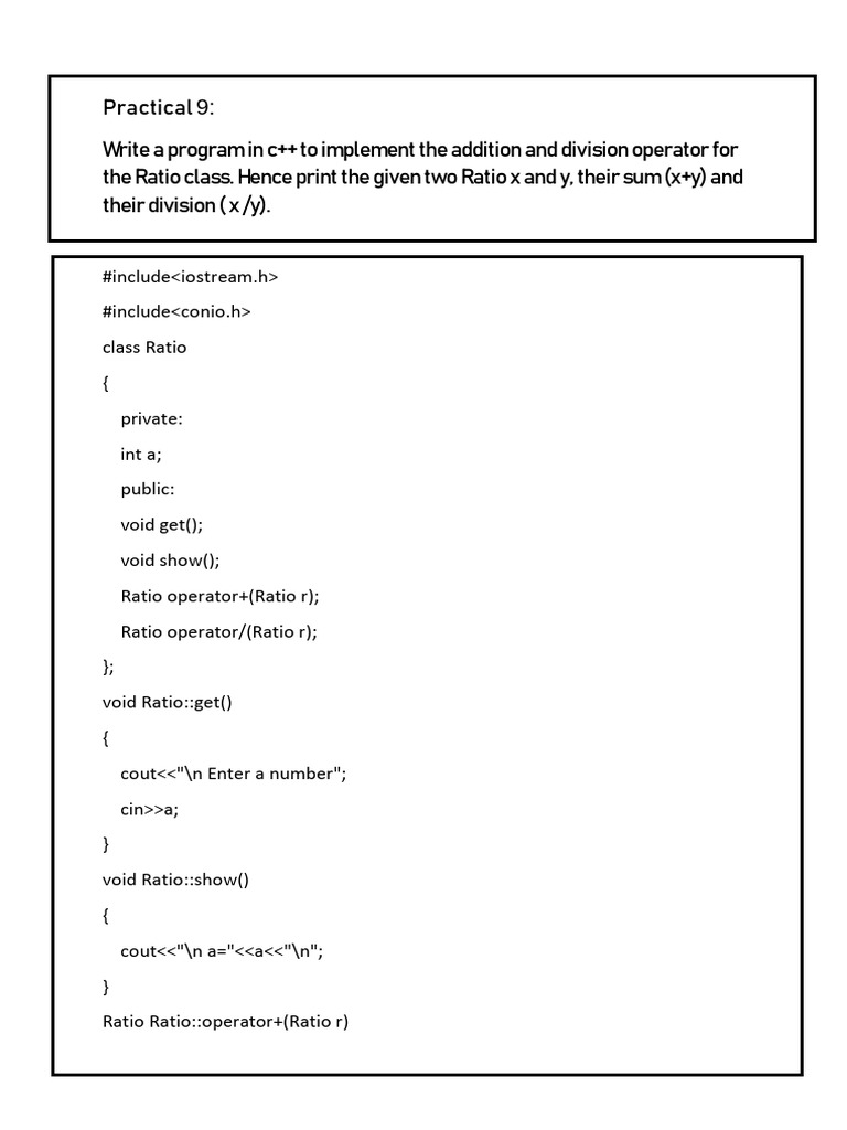 Ratio Sum & Div | PDF