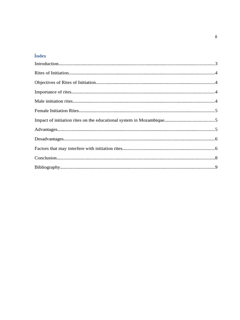 Initiation Rites in Mozambique: Overview | PDF | Rituals | Adolescence