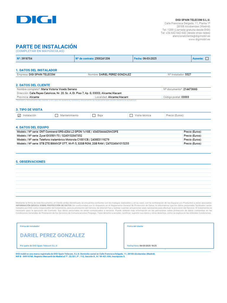 Installation Report 3918704 AbsvDi | PDF | Industrias de servicio ...