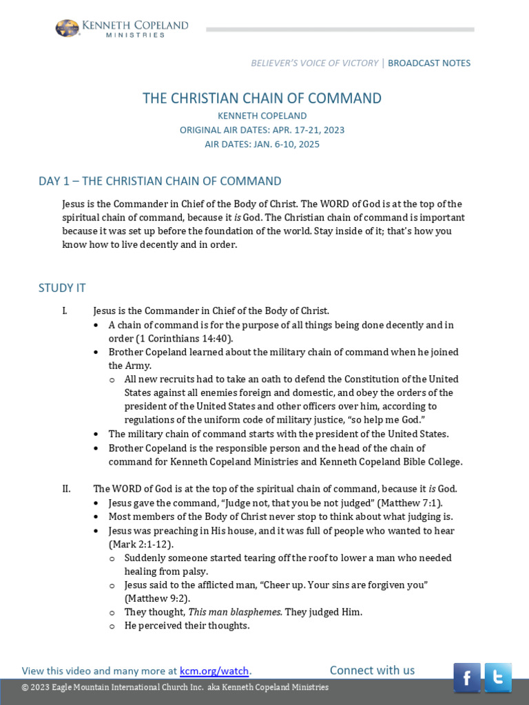 BNT250106_Broadcast_Notes_Kenneth_Copeland-trk-20241219 | PDF | Jesus ...