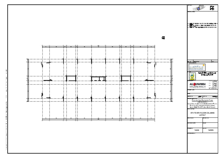 S106 8TH To 9TH Floor Columns Layout | PDF | United Arab Emirates ...
