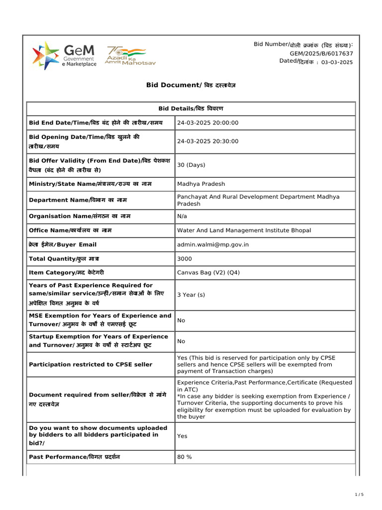 CPSE Seller Participation Bid Details | PDF | Auction | Procurement