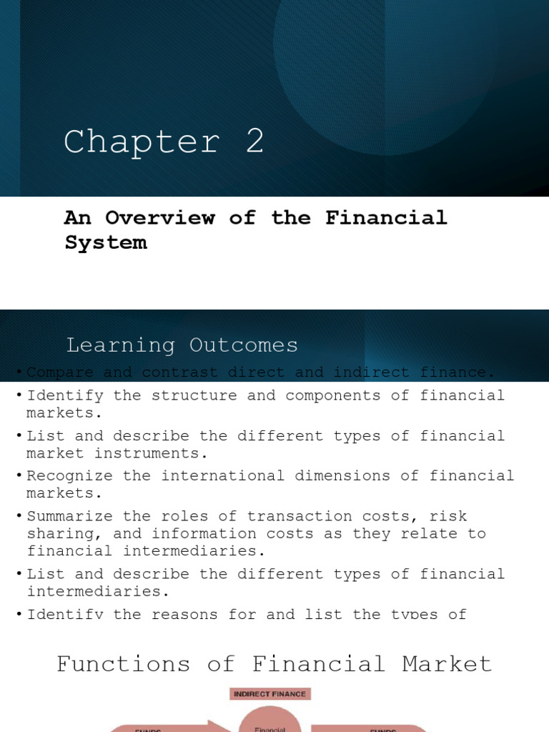 Overview of Financial Markets and Instruments | PDF | Securities ...