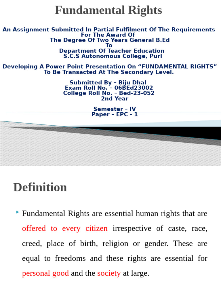 Overview of Fundamental Rights in India | PDF | Justice | Crime & Violence