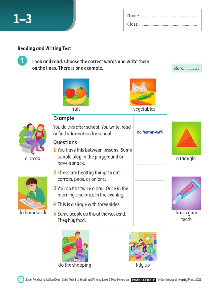 A1 Reading Test 1-3 | PDF | Butterfly