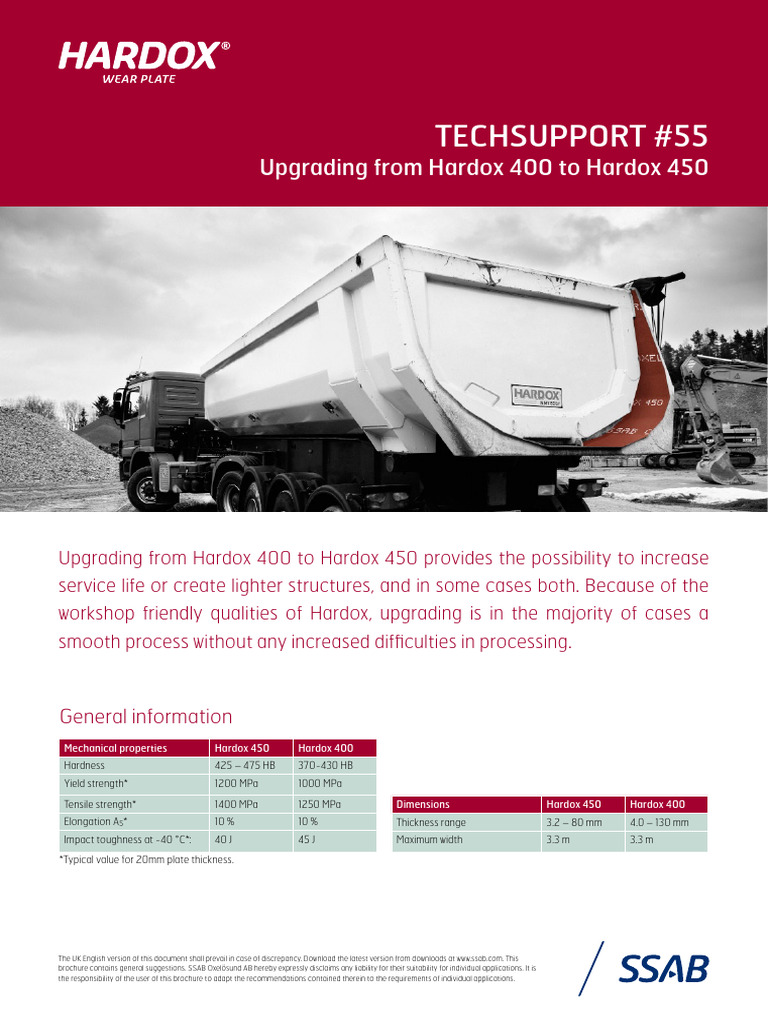 Upgrade Benefits: Hardox 400 to 450 | PDF | Welding | Construction