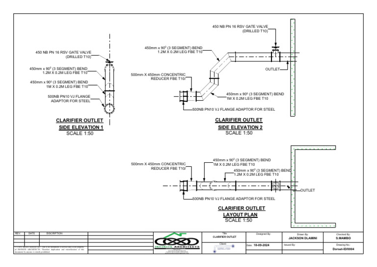 Clarifier Outlet Design Plans | PDF | Gas Technologies | Hydraulics