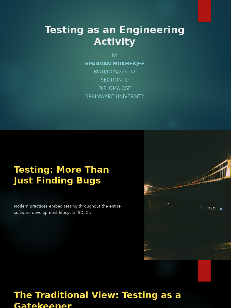 Testing as a Core Engineering Practice | PDF | Software Testing ...