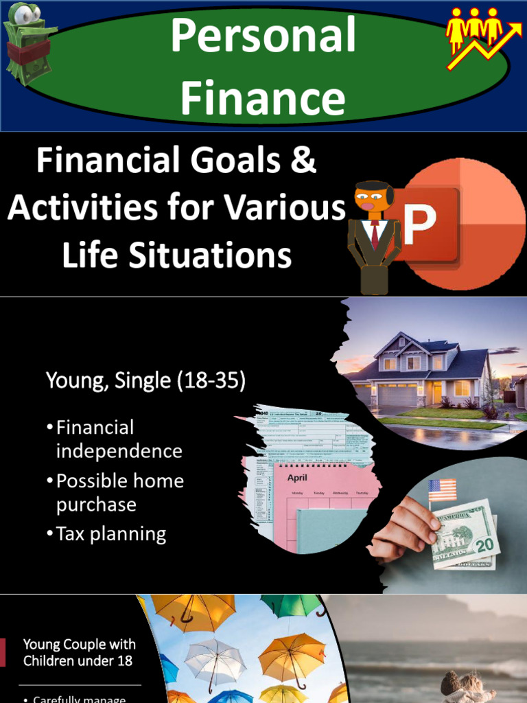 1015+Financial+Goals+&+Activities+for+Various+Life+Situations | PDF