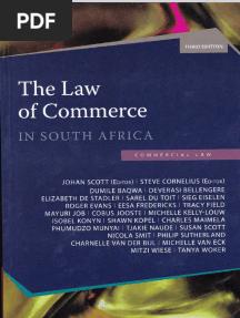 The Law Of Commerce In South African
