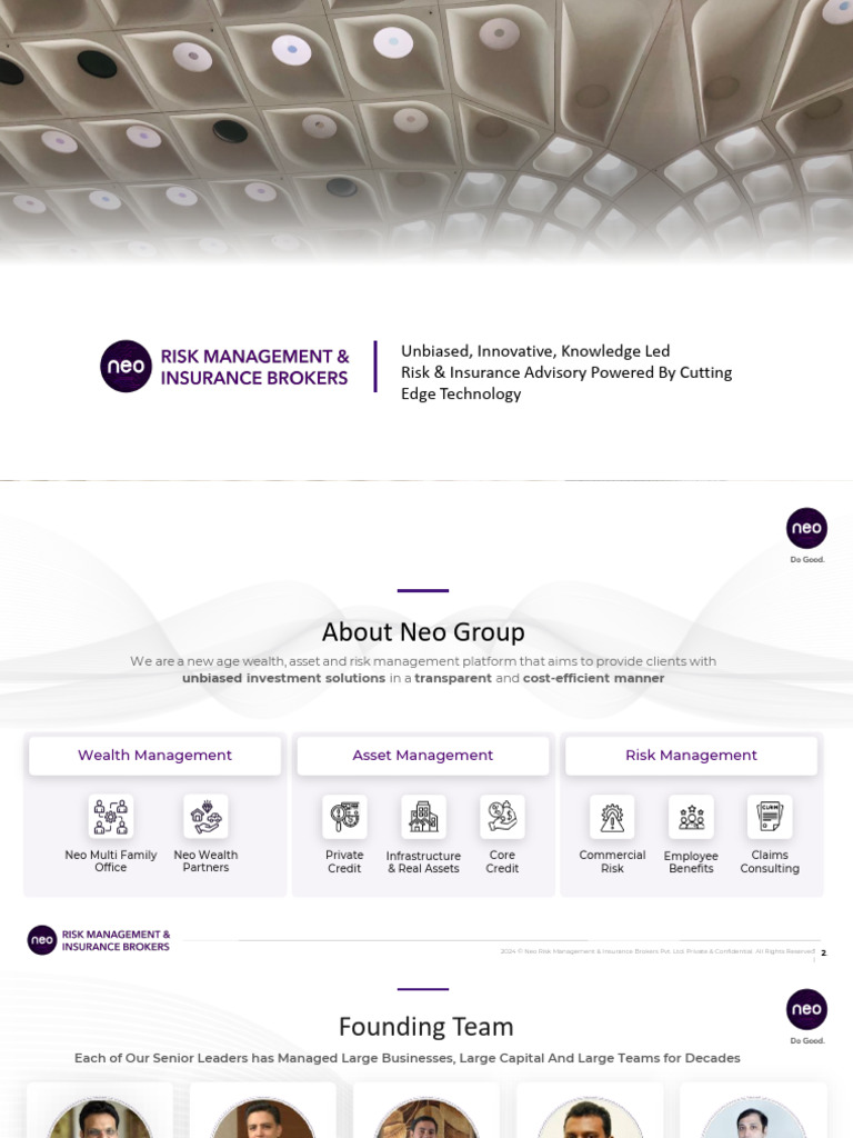 Neo Risk Management Overview | PDF | Insurance | Business Law