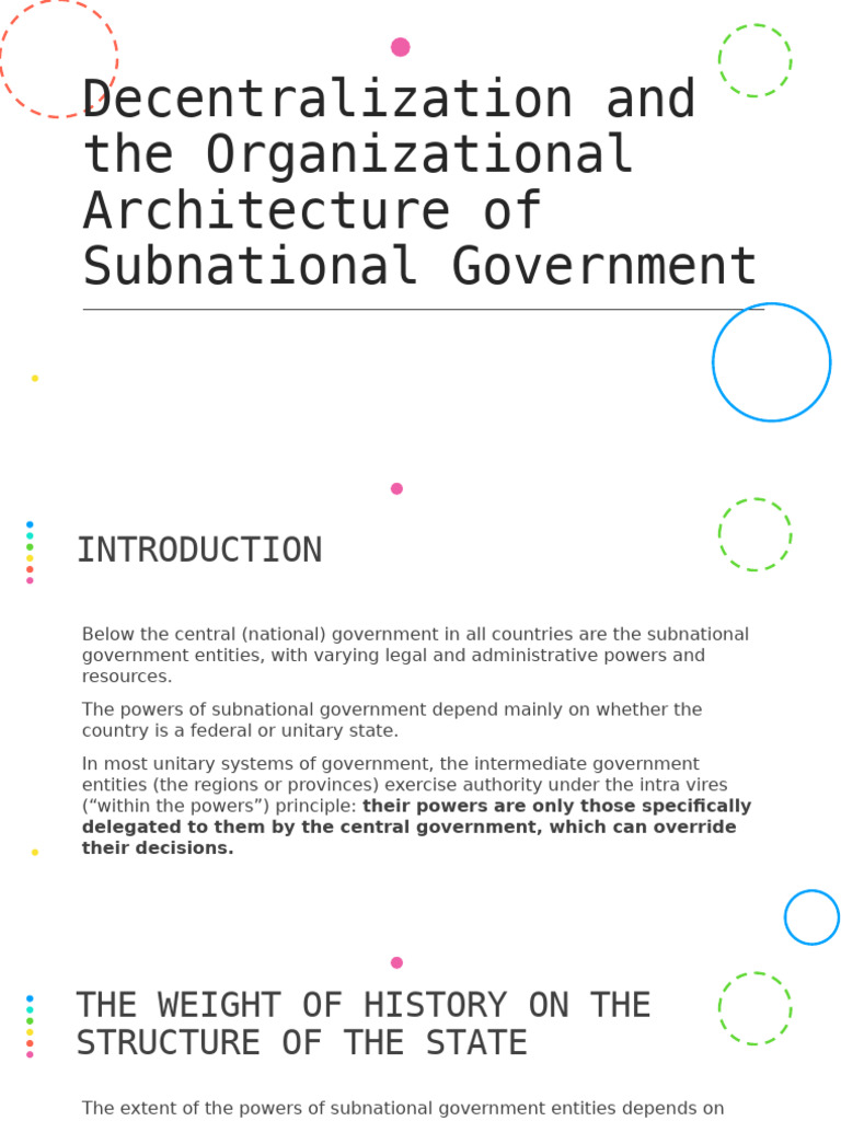 Week 4 | PDF | Decentralization | State Government