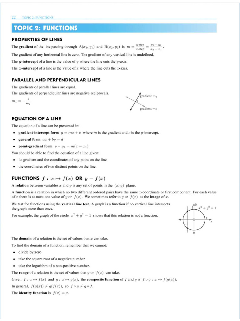 Topic 2 Functions | PDF