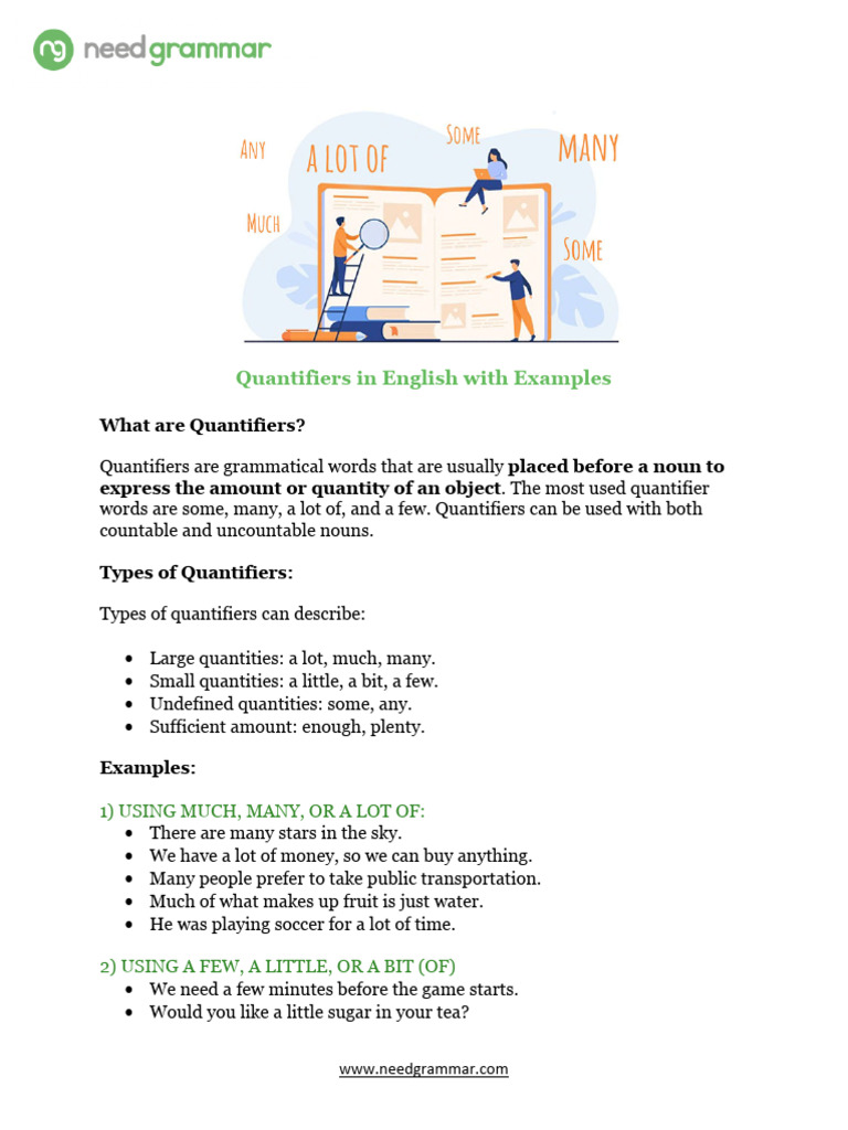 550178612-Quantifiers-in-English-With-Examples-PDF | PDF