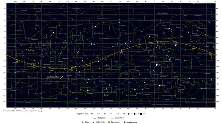 Constellations Map Equ0000012 | PDF | Constellation | Stellar Groupings