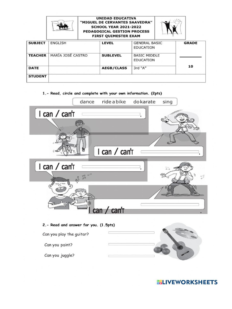 Test Unit 1, 2 and 3 | PDF