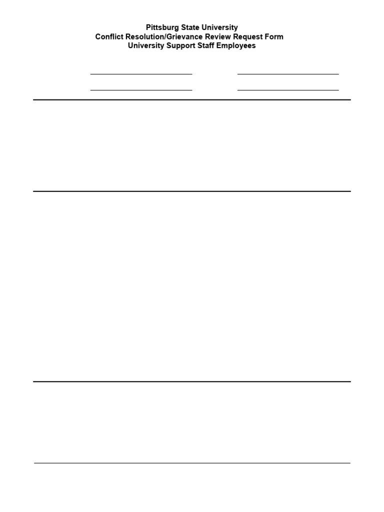 Psu Conflict Resolution Review Request Form 5 2014 2web | PDF