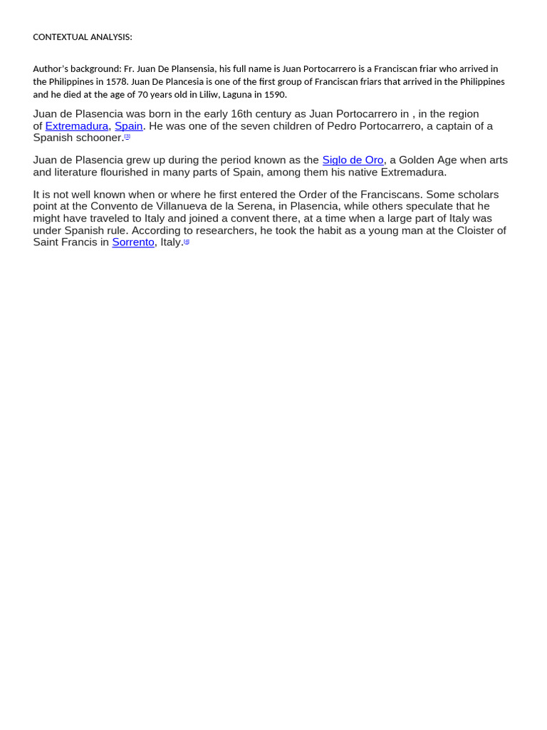Contextual Analysis and Contentual Analysis (Customs) | PDF