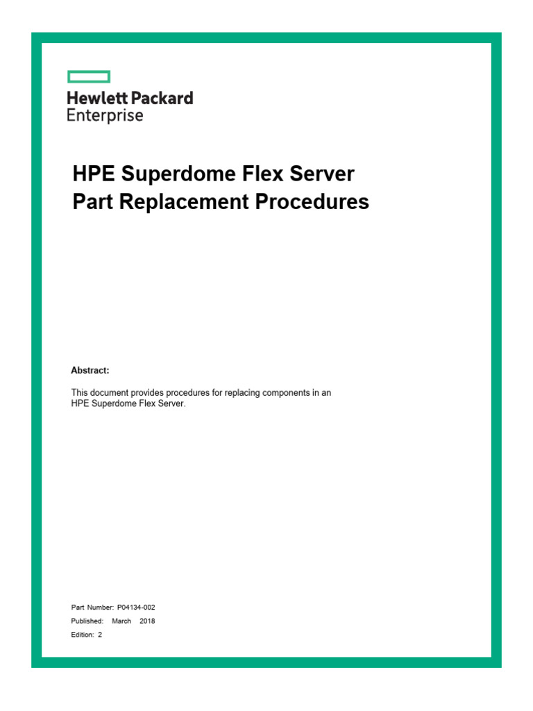 SDFLEX Part Replace Procedures Emr - Na A00038625en - Us 3 | PDF ...