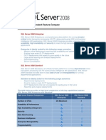 SQL Server Enterprise and Standard Feature Compare