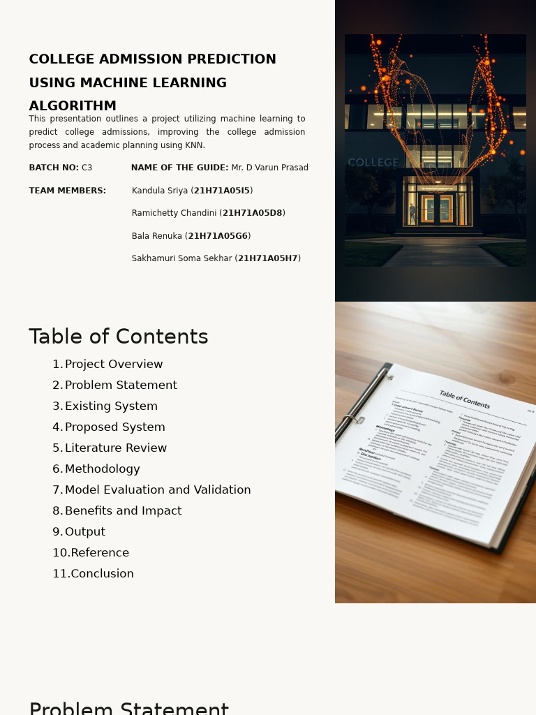 Forecasting Future College Admissions Using Machine Learning | PDF ...