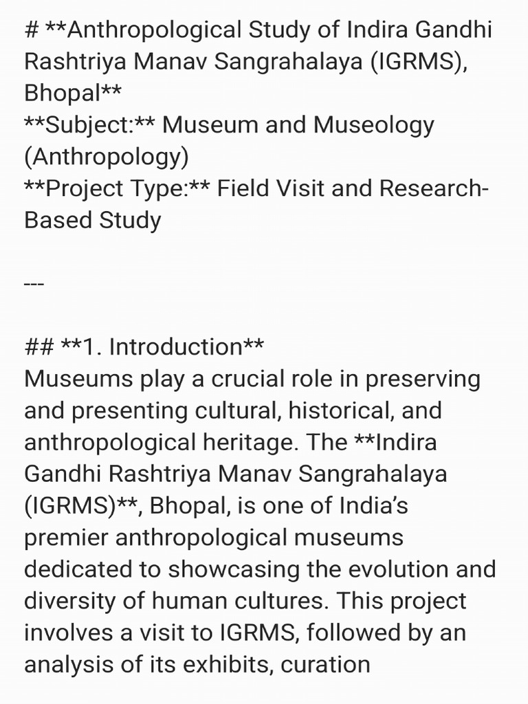 Museum Visit Pdf