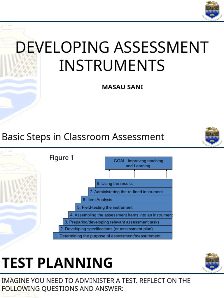 Classroom Assessment Instrument Development | PDF | Educational ...