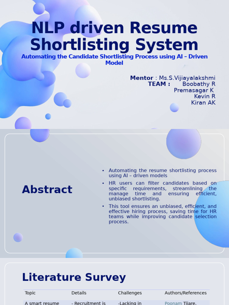 Resume Shortlisting System (14!2!2025) | PDF | Databases | Résumé