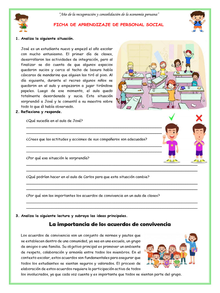 Acuerdos de convivencia en el aula | PDF | Salón de clases | Enseñando