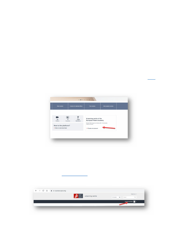 Accessing the PATLIB E-Learning Centre | PDF