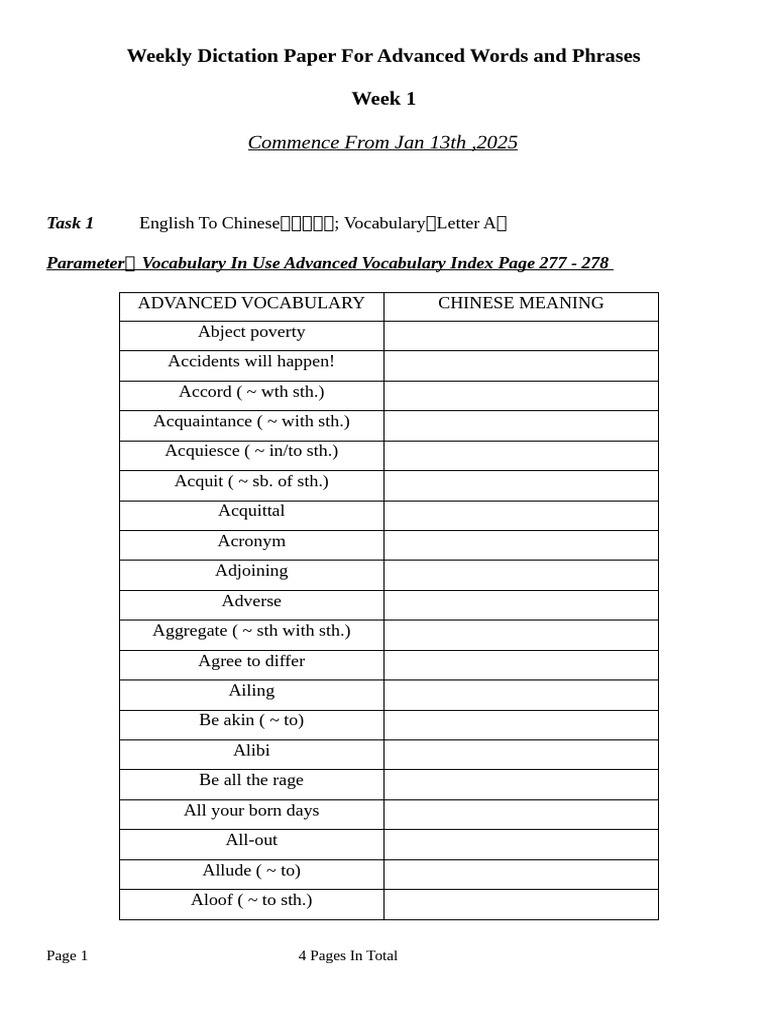 Advanced Vocabulary & Phrasal Verbs Guide | PDF | Semantic Units ...