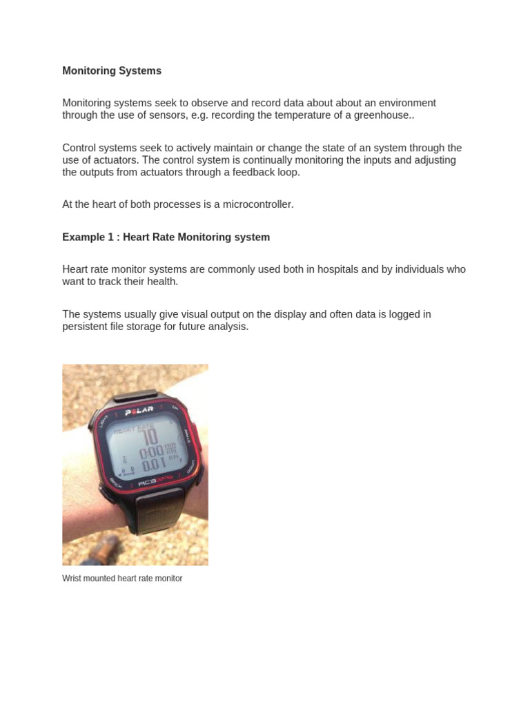 Understanding Monitoring and Control Systems | PDF | Infrared | Sensor