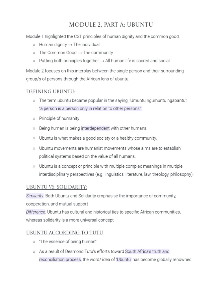 Understanding Ubuntu Principles | PDF | Liberal Arts Education ...
