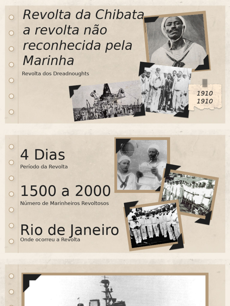 Revolta da Chibata: Motins e Consequências | PDF | Remessa | Navios