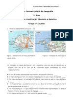 Ficha Formativa 3 de Geografia