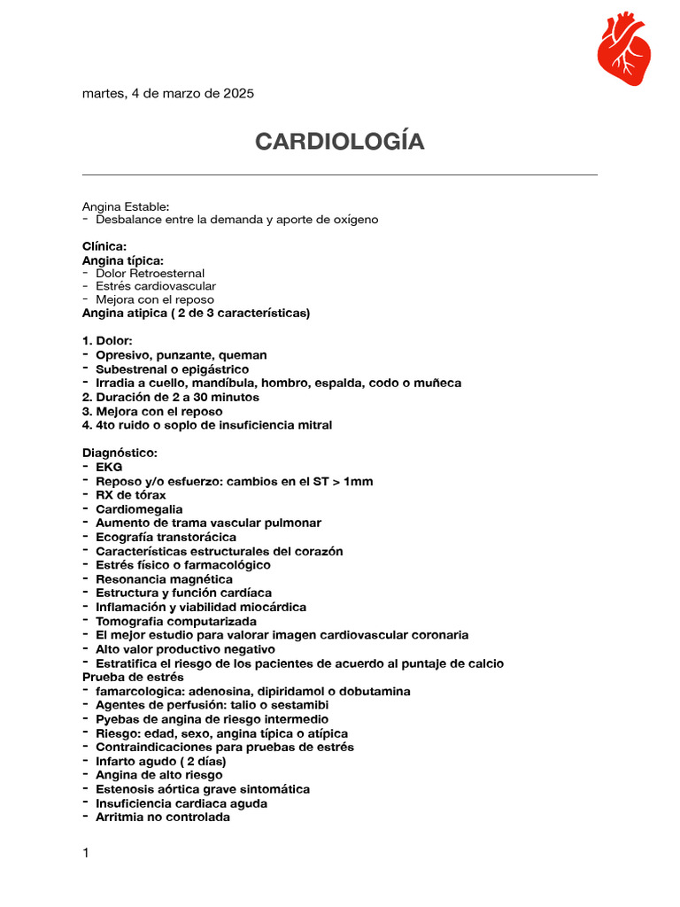 Sin Título | PDF | Infarto de miocardio | Especialidades Medicas