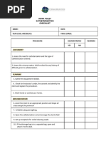 Intra Foley Catheterization Checklist | PDF