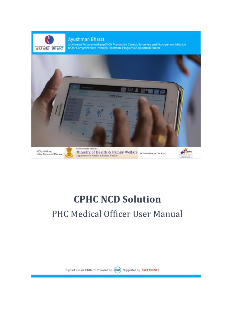 PHC Medical Officer User Manual | PDF | Screening (Medicine) | Non ...