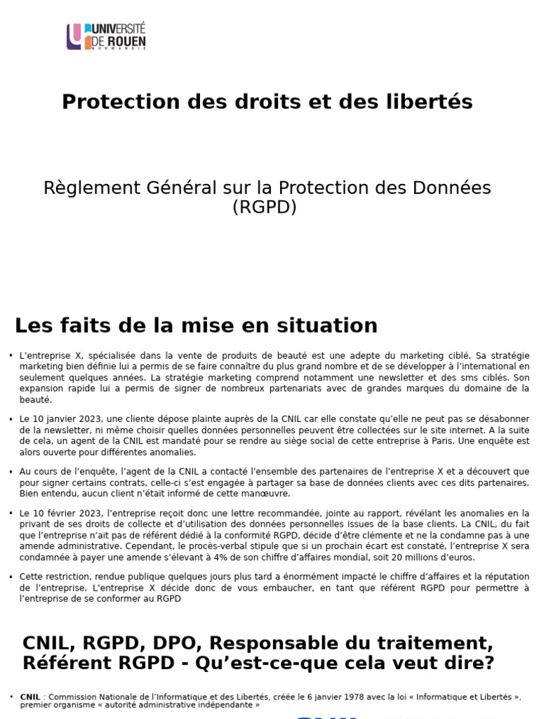 2024 PWP RGPD | PDF | Vie privée et informatique | Convention ...