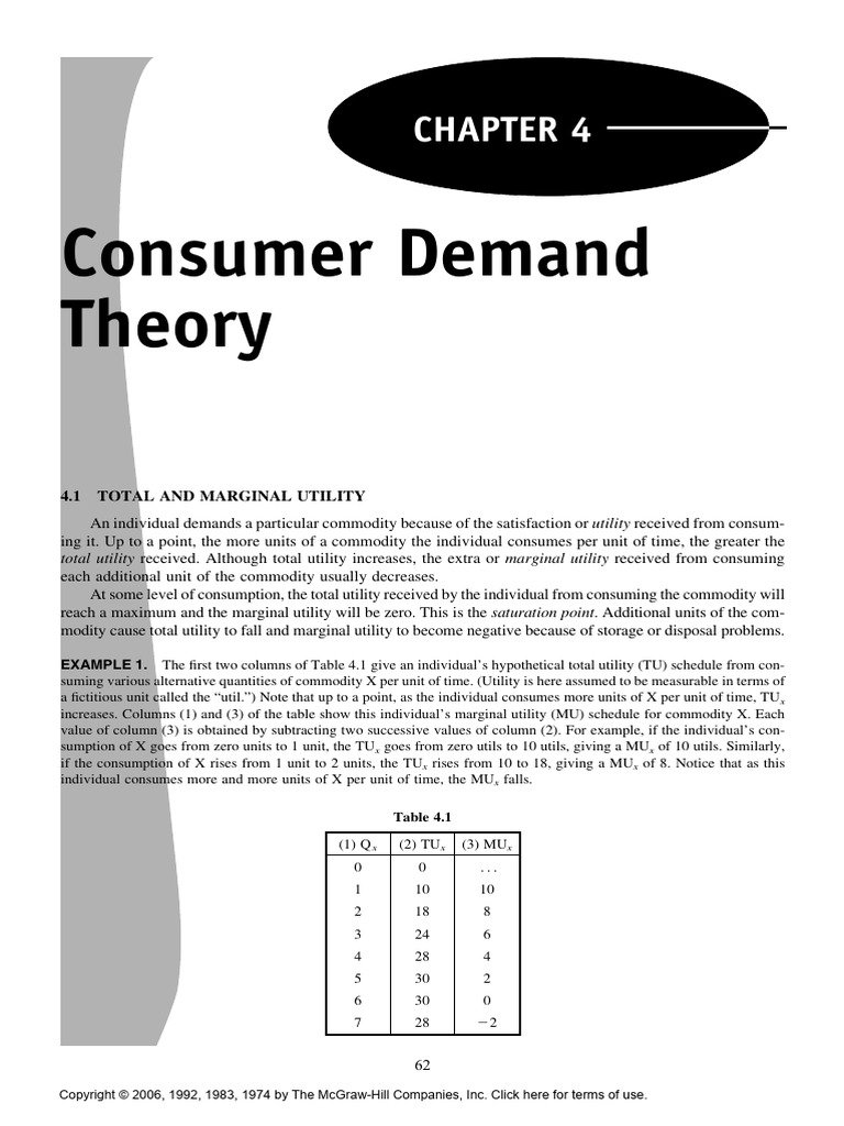 Understanding Saturation Point in Utility | PDF | Utility | Marginal ...