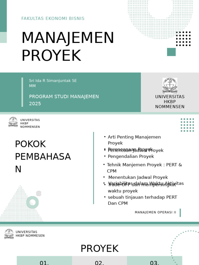 Manajemen Proyek: Teknik dan Strategi | PDF