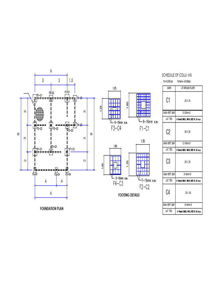 Column Drawings Plate 022024 Model | PDF