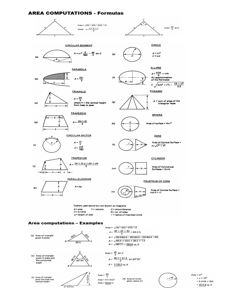 10.Area Computations | PDF