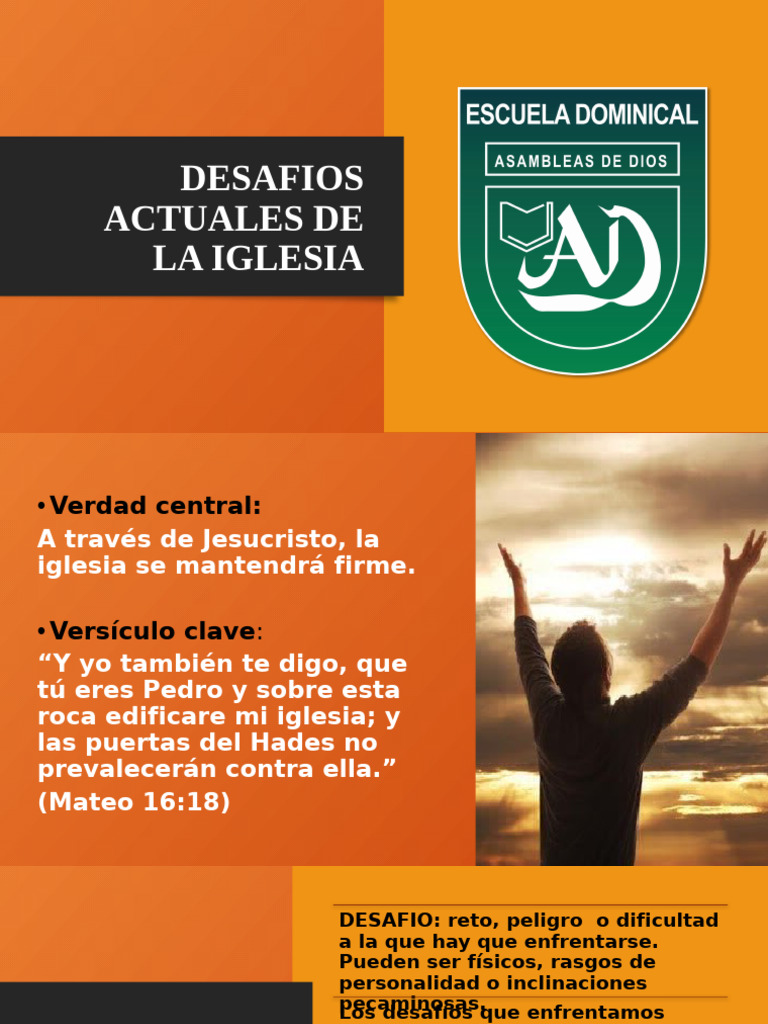 Desafios Actuales de La Iglesia | PDF | Iglesia cristiana | Cristo (título)