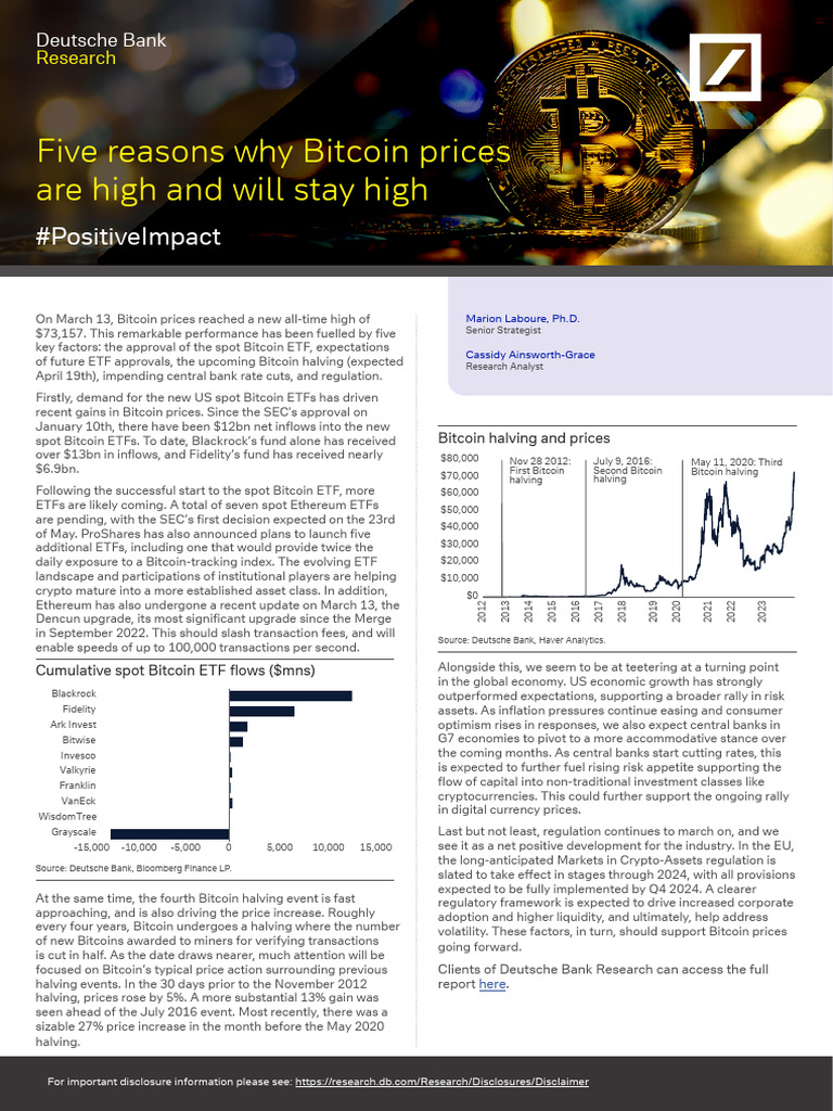 Bitcoin Price Surge: 5 Key Drivers | PDF | Exchange Traded Fund ...