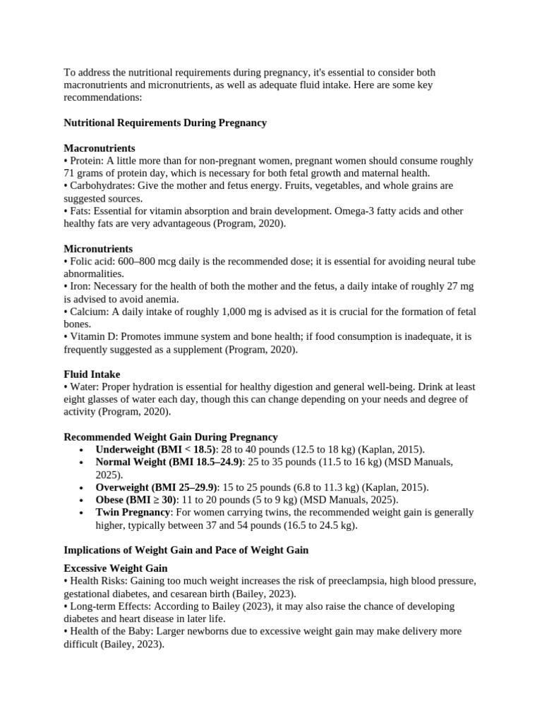 Maternal Nutrition Guidelines for Pregnancy | PDF | Nutrients | Pregnancy
