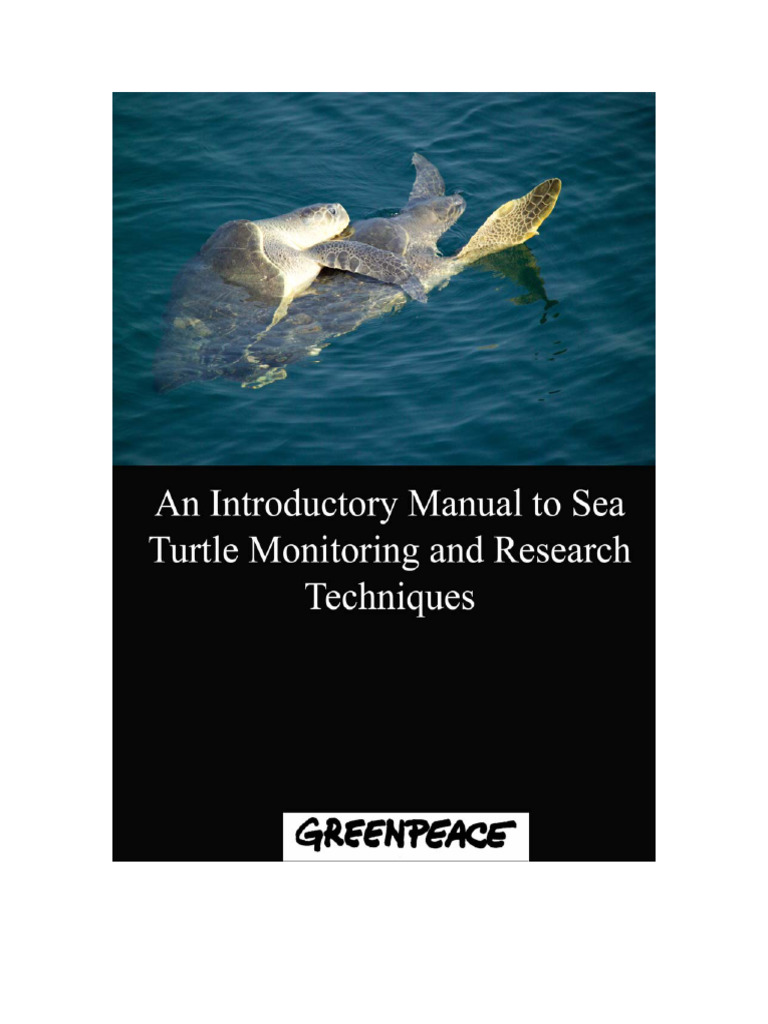 Sea Turtle Monitoring Manual | PDF | Turtle | Sea Turtle