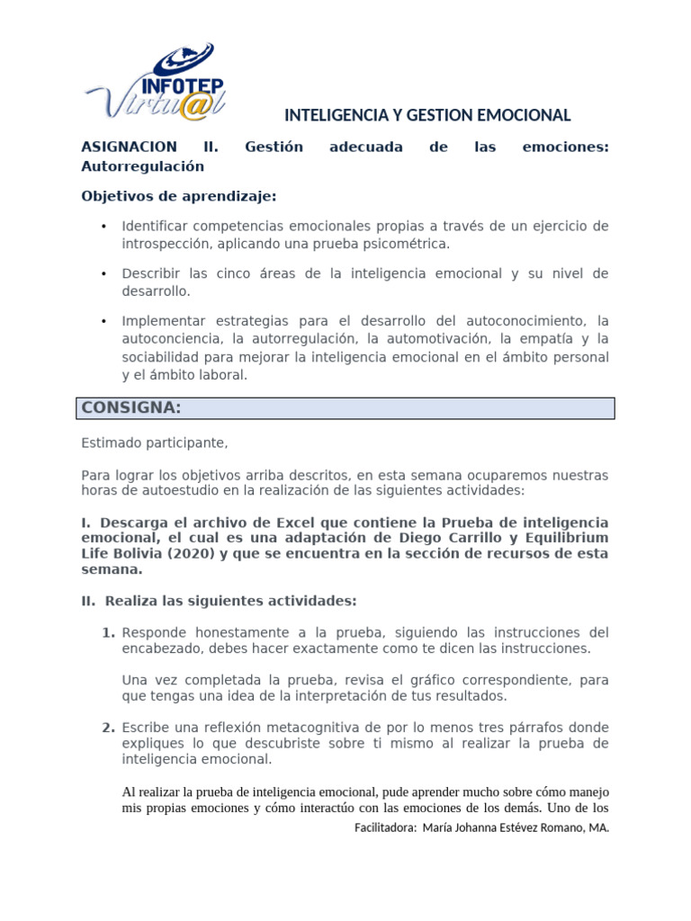 Mejora de la Inteligencia Emocional | PDF | Las emociones ...