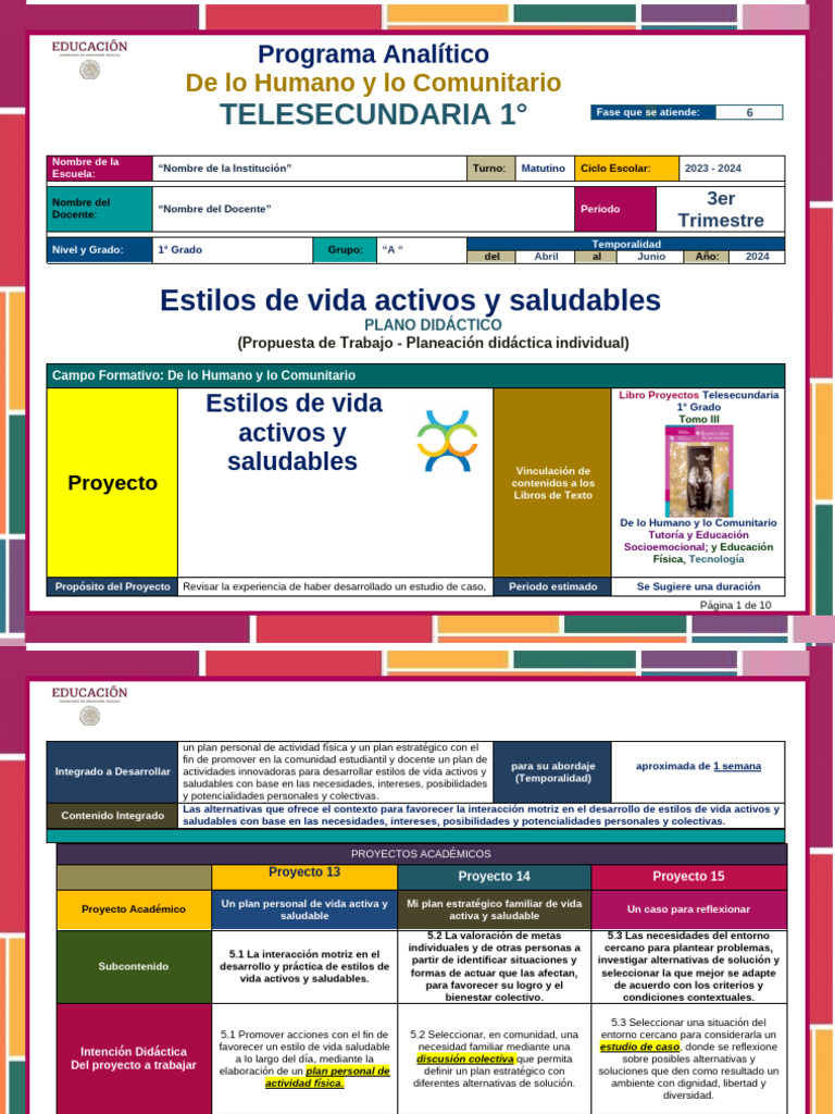 Plan de Vida Activa y Saludable | PDF | Caso de estudio | Comunidad